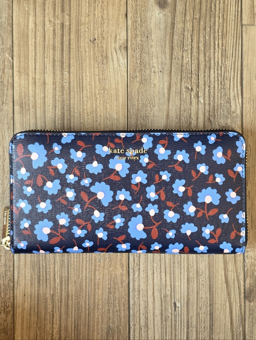 Kate Spade Spencer Party Floral Zip Around Continental Wallet